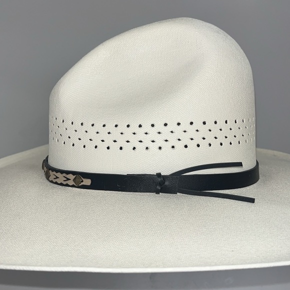 Rodeo Cowgirl or cowboy western stiff hat made in Mexico / preowned size medium - Picture 14 of 15